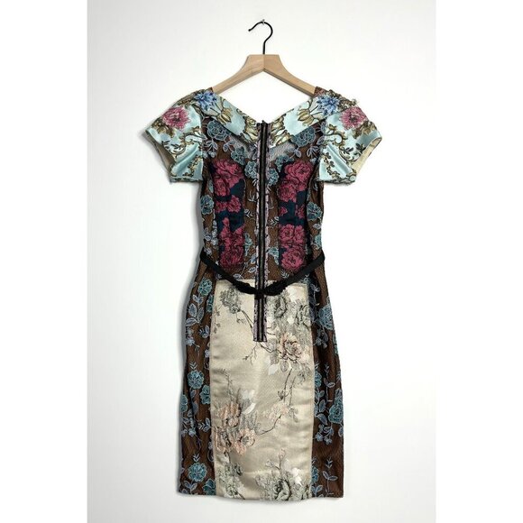 BEGUILE BY BYRON LARS Embroidered Brocade Dress - Picture 1 of 10
